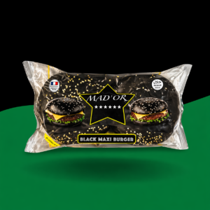 Pain Burger Halal Noir au Charbon
