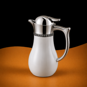 Carafe Isotherme Blanche & Chromée